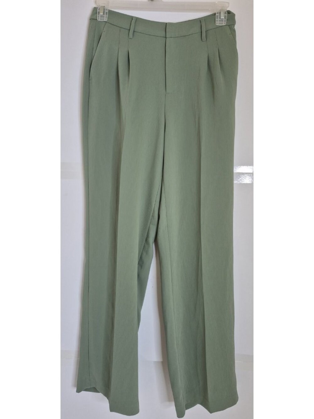 Candace Cameron Bure Regular Darted Full Straight Leg Pant Green Size 4